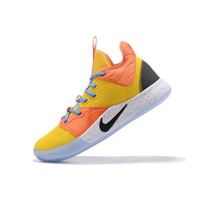 Nike Erkek Pg 3 Sarı / Turuncu / Mavi Spor Ayakkabı Türkiye - EU6ZTM0Y